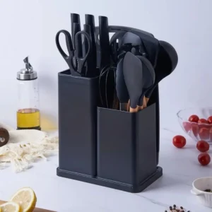 SET DE UTENSILIOS DE COCINA NEGRO