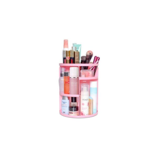 ORGANIZADOR DE MAQUILLAJE 360 ROSADO