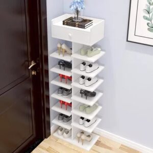 Organizador con Cajon Zapatera de 7 niveles COLOR BLANCO  6114