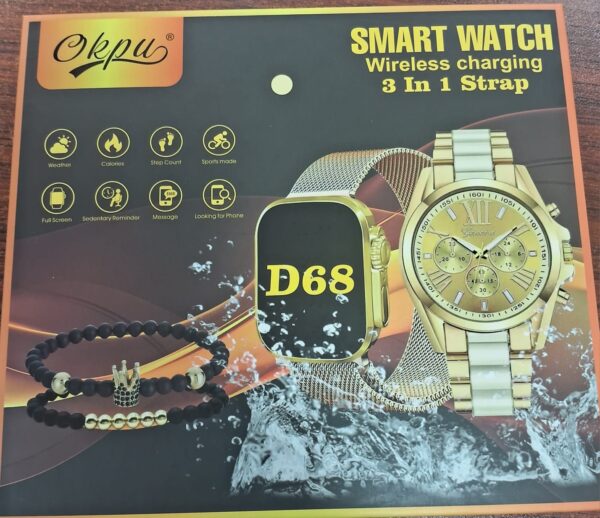 RELOJ SMART WATCH 3en1 D68