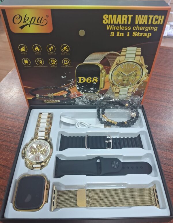 RELOJ SMART WATCH 3en1 D68 - Imagen 2