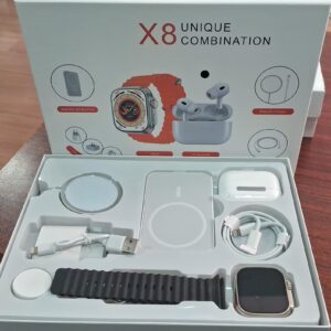 RELOJ SMART WATCH CON AUDIFONOS X8 NEGRO