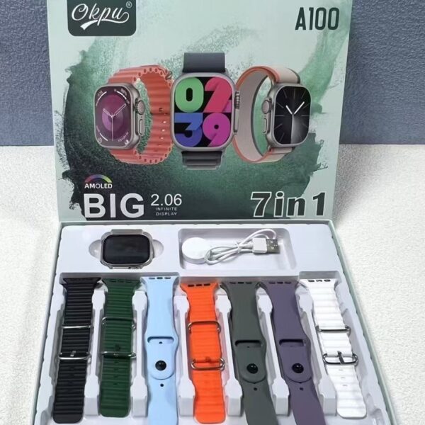 RELOJ SMART WATCH OKPU A100 7 EN 1