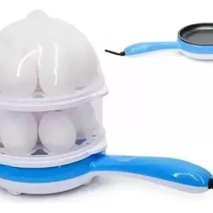 MINI SARTEN ELECTRICO PARA HUEVOS ASADOS Y AL VAPOR AZUL