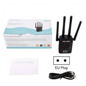 Repetidor WiFi PixLink WR16 4 Antenas Doble banda largo alcance